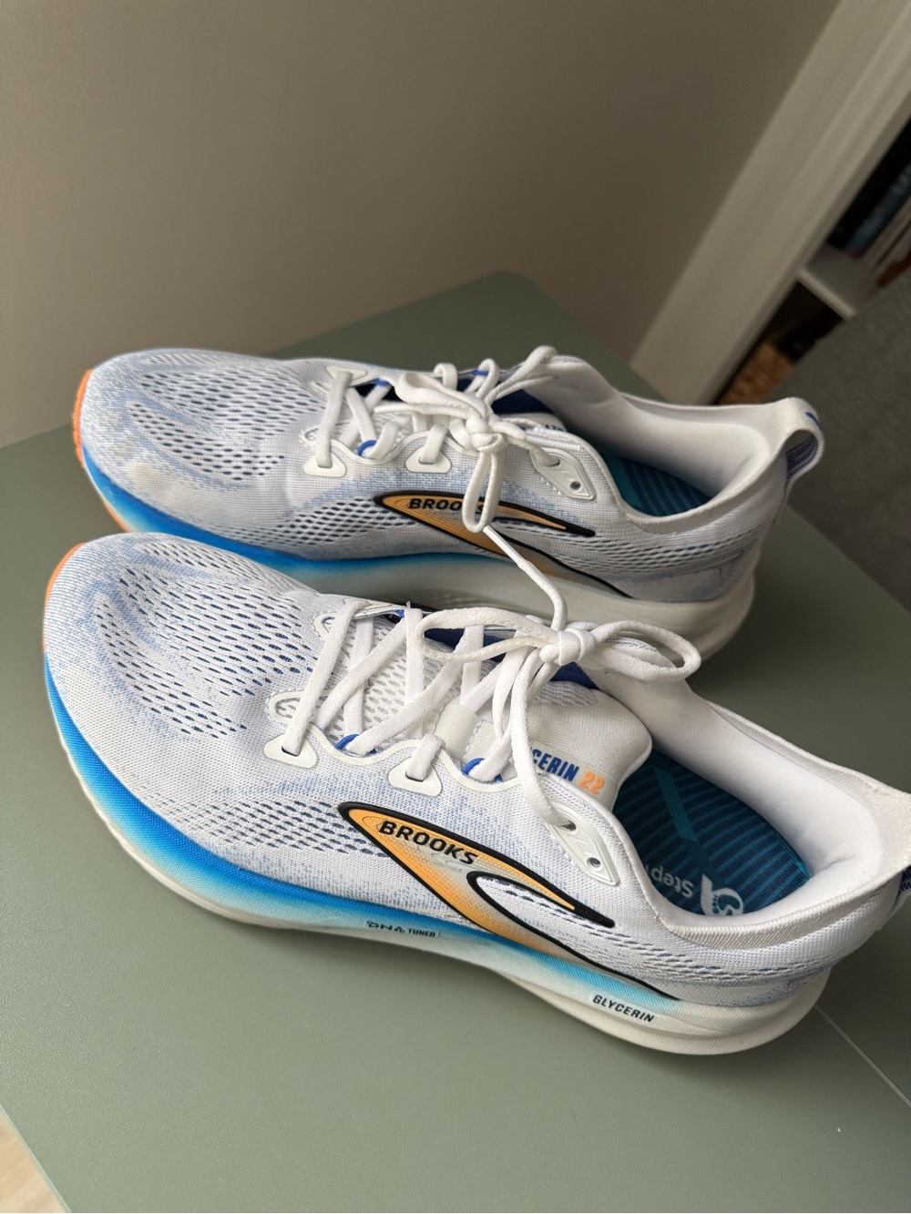 Brooks Glycerin 22 White Blue Men’s Shoes